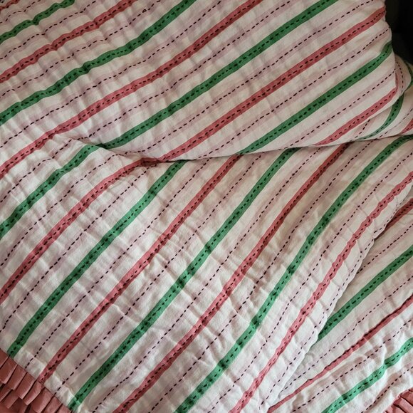 Vintage Anthropologie Queen Quilt Set - Picture 7 of 9
